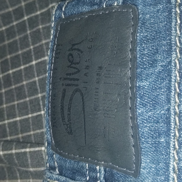 Vintage Double-stitched Silver Jeans - Picture 3 of 7